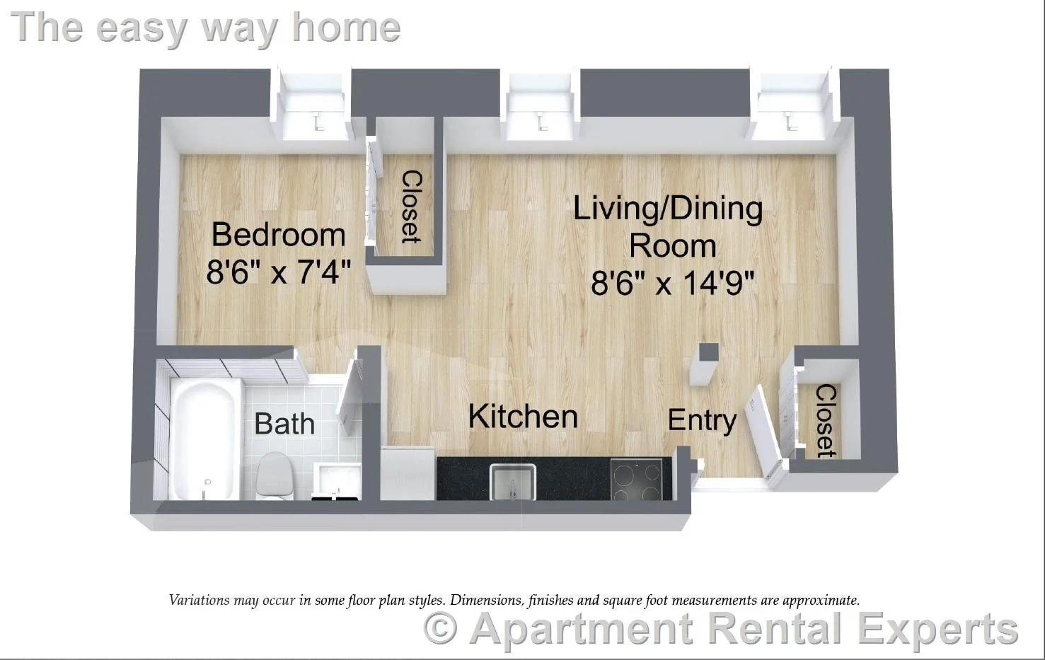 Studio bed, 1 bath apartment for rent at 3 Langdon St Unit C, Harvard Square — photo 8 of 8