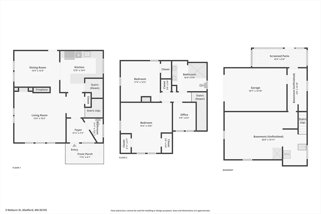 3 bed, 1 bath apartment for rent at 3 Woburn St, West Medford — photo 39 of 39