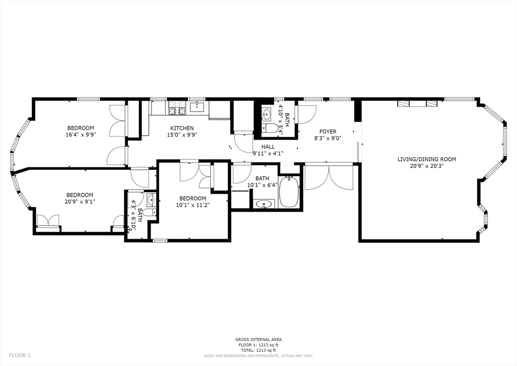 3 bed, 2 bath apartment for rent at 30 Gloucester St Unit 3, Back Bay — photo 19 of 19