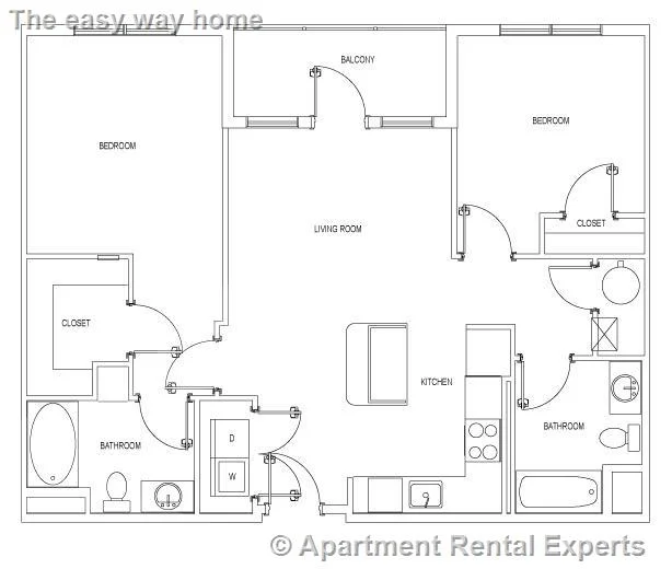 2 bed, 2 bath apartment for rent at 30 Mill St Unit Cambridge layout, Arlington Center — photo 7 of 23
