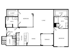 2 bed, 2 bath apartment for rent at 300 2nd Ave Unit 1154, Needham Heights — photo 24 of 50