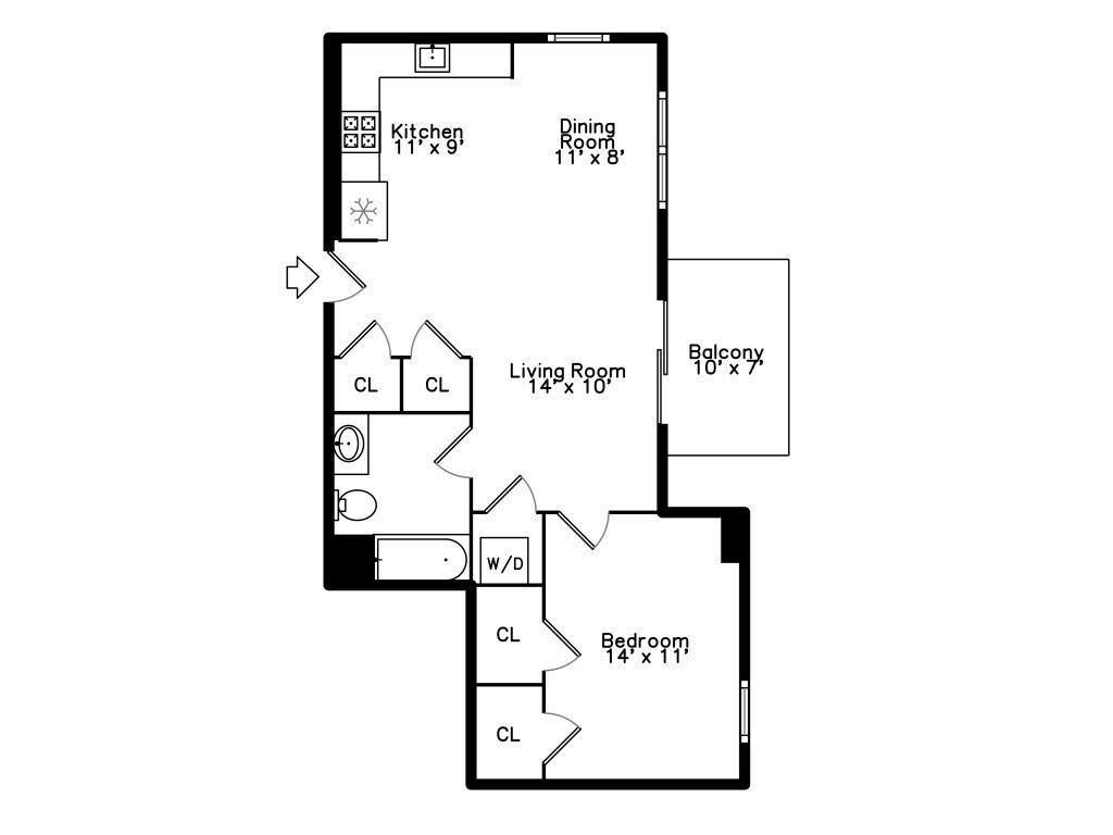 1 bed, 1 bath apartment for rent at 301 Border St Unit 508, Central Square — photo 18 of 18
