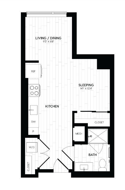 Studio bed, 1 bath apartment for rent at 301 Guest St Unit 309, Brighton