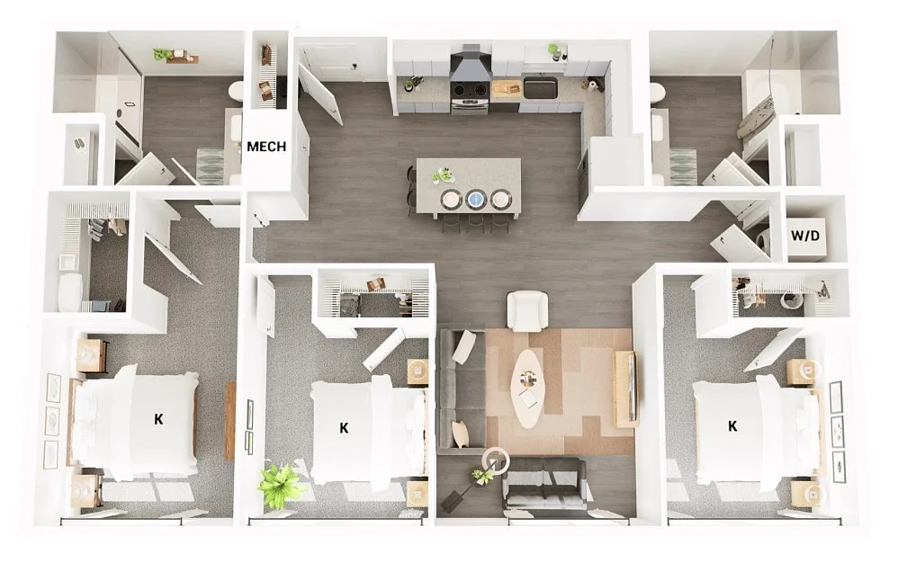 3 bed, 2 bath apartment for rent at 305 Winter St Unit 449, Piety Corner — photo 14 of 14