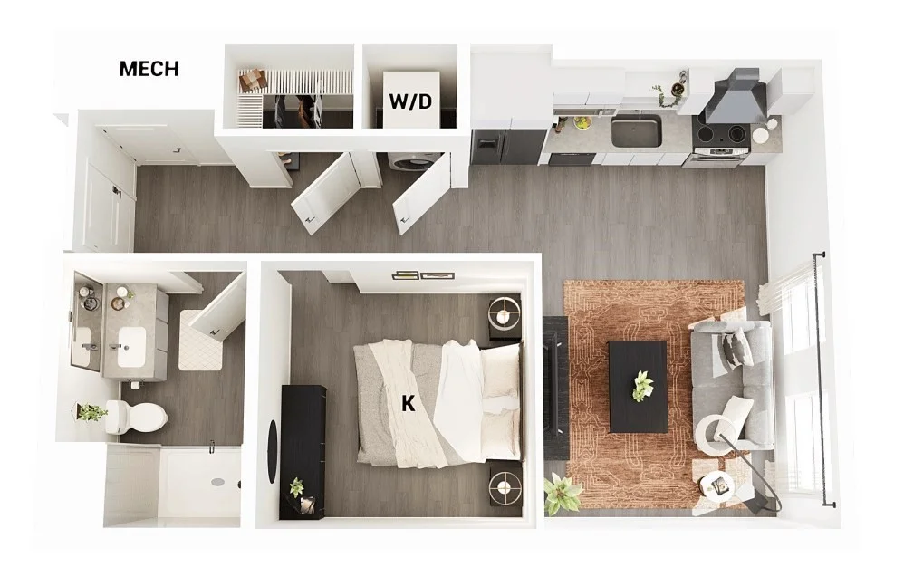 Studio bed, 1 bath apartment for rent at 305 Winter St Unit 719, Piety Corner — photo 11 of 11