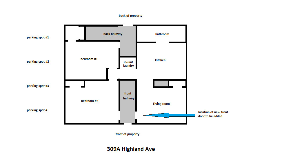 2 bed, 1 bath apartment for rent at 309 Highland Ave Unit A1, Powder House Square — photo 9 of 9