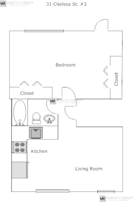 1 bed, 1 bath apartment for rent at 31 Chelsea St Unit 3, East Boston — photo 10 of 11