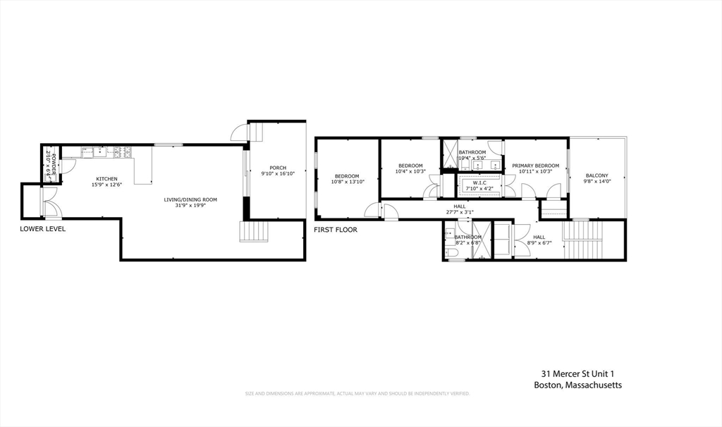 3 bed, 2 bath apartment for rent at 31 Mercer St Unit 1, South Boston — photo 17 of 17