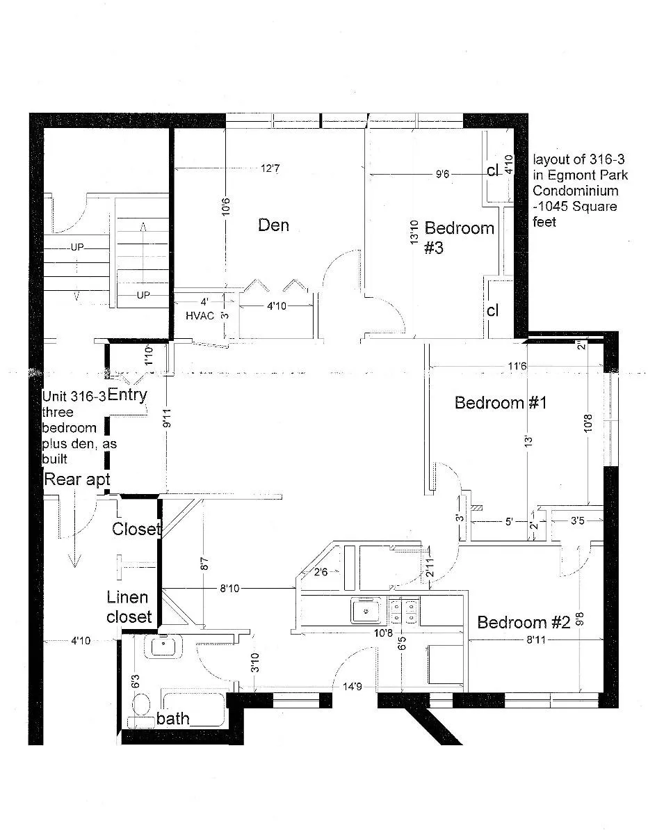 4 bed, 1 bath apartment for rent at 316 Saint Paul St Unit 7, North Brookline — photo 8 of 8