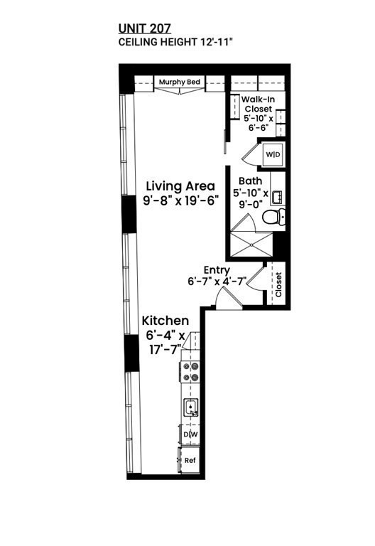 1 bed, 1 bath apartment for rent at 319 A St Unit 207, Seaport District — photo 12 of 18