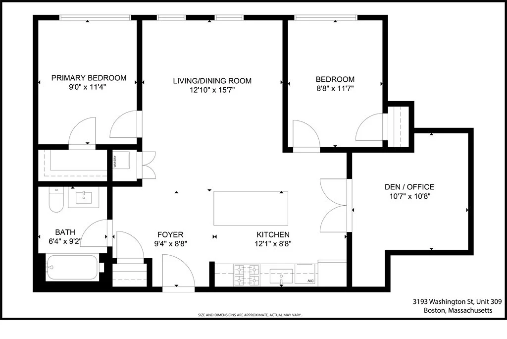 2 bed, 1 bath apartment for rent at 3193 Washington St Unit 209, Jamaica Plain — photo 17 of 17