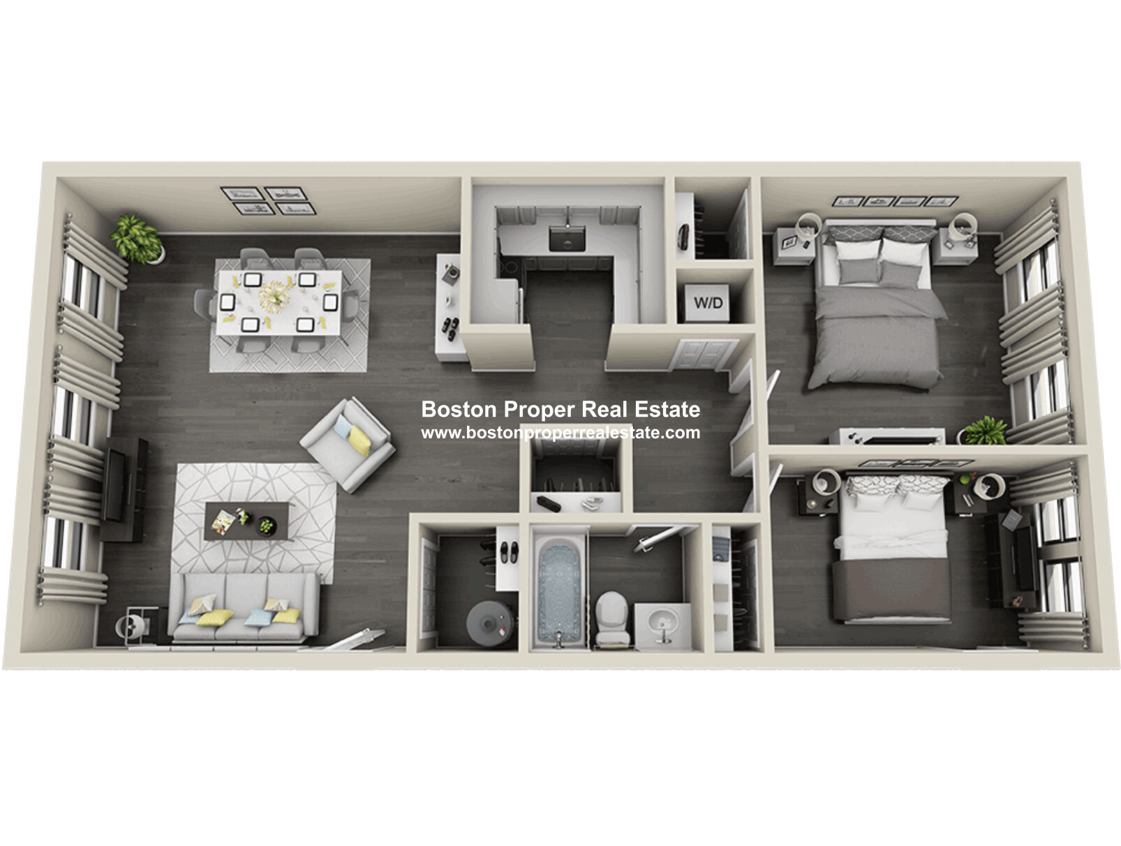 2 bed, 1 bath apartment for rent at 32 Garrison St Unit 103, Back Bay