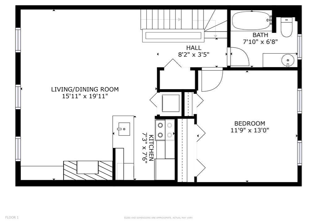 1 bed, 1 bath apartment for rent at 32 Milford Unit 4, South End — photo 12 of 13