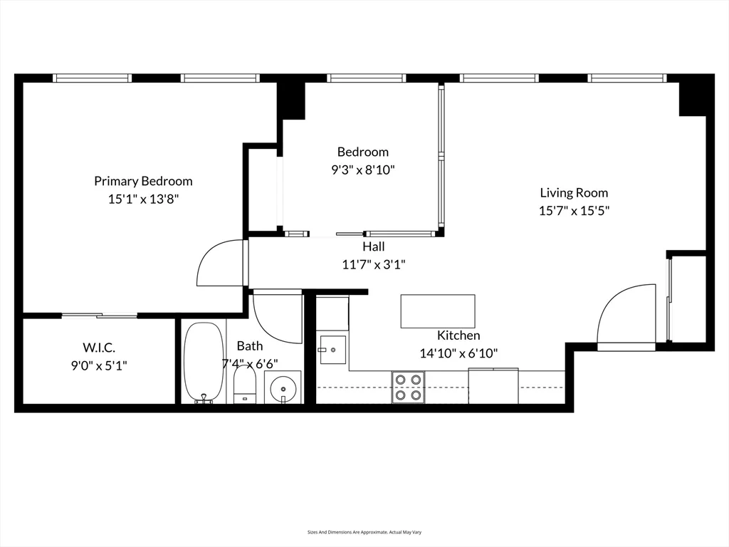 2 bed, 1 bath apartment for rent at 320 W 2nd Unit 413, South Boston — photo 26 of 26