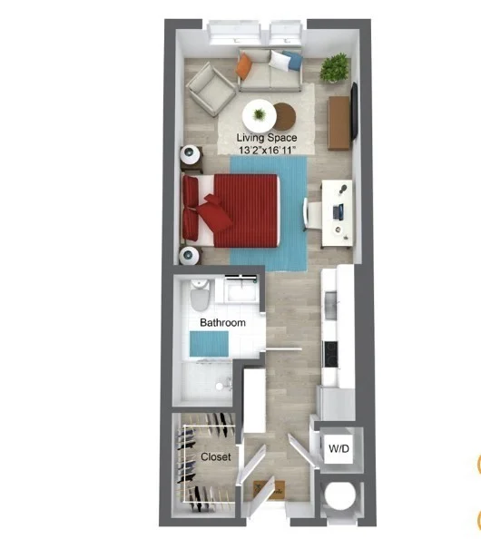 Studio bed, 1 bath apartment for rent at 33 Hawkins St Unit 2-311, Union Square — photo 10 of 10