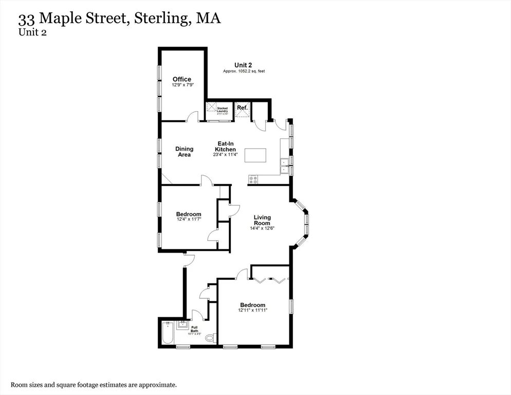 2 bed, 1 bath apartment for rent at 33 Maple St Unit 2, Sterling — photo 2 of 15