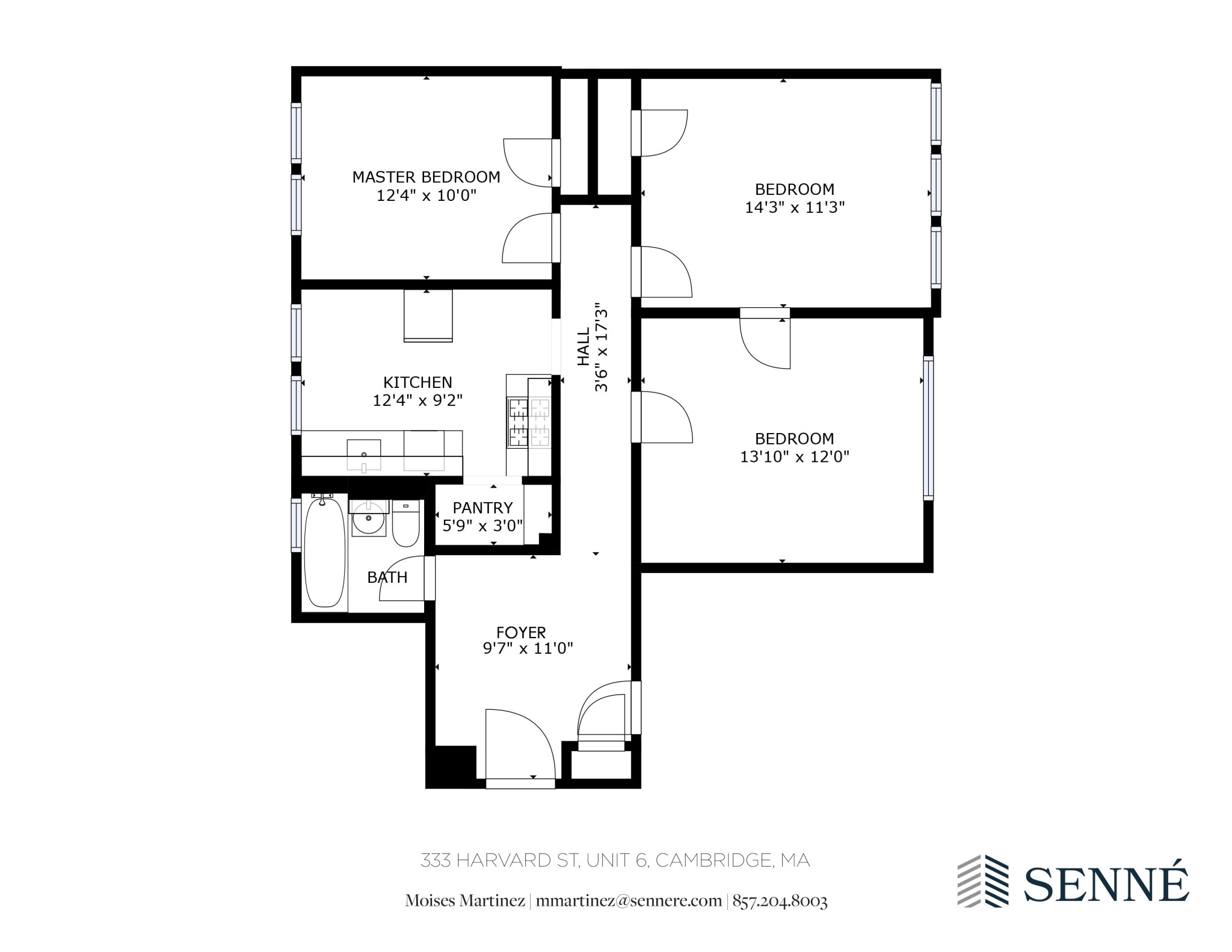 2 bed, 1 bath apartment for rent at 333 Harvard St Unit 6, Mid-Cambridge — photo 9 of 10