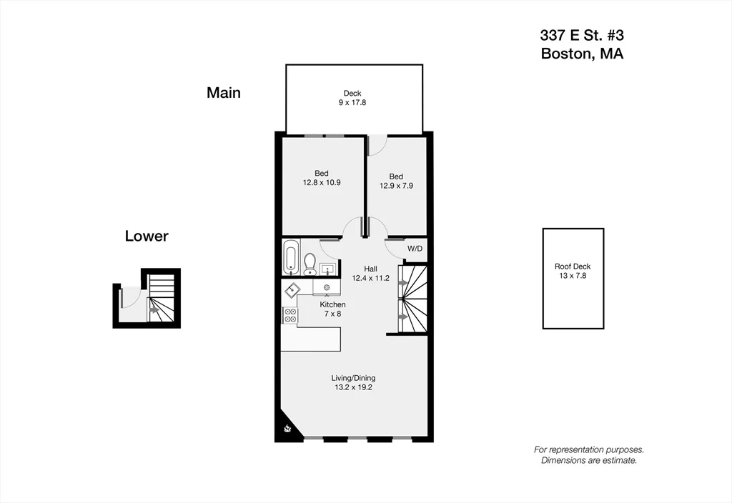 2 bed, 1 bath apartment for rent at 337 E St Unit 3, South Boston — photo 23 of 23