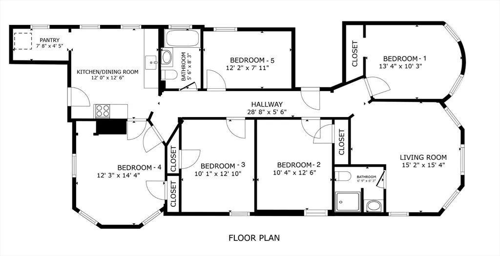 5 bed, 2 bath apartment for rent at 34 Cherokee St Unit 2, Mission Hill — photo 17 of 22
