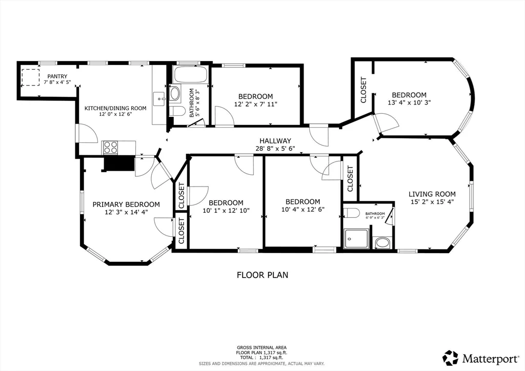 5 bed, 2 bath apartment for rent at 34 Cherokee Unit 3, Mission Hill — photo 5 of 14