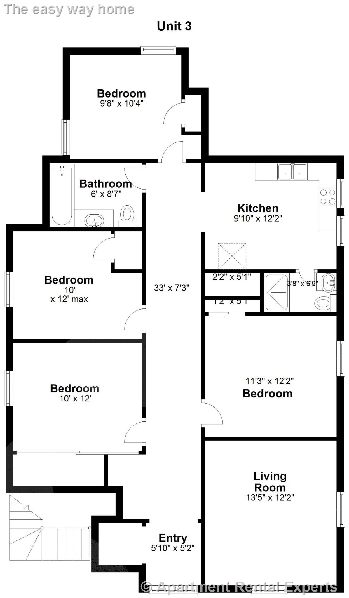 4 bed, 2 bath apartment for rent at 34 Russell St Unit 3, Malden Center — photo 9 of 9