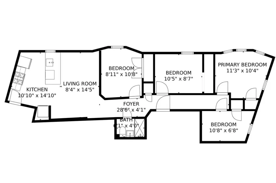 4 bed, 1 bath apartment for rent at 344 Centre St Unit 1, Jamaica Plain — photo 11 of 11