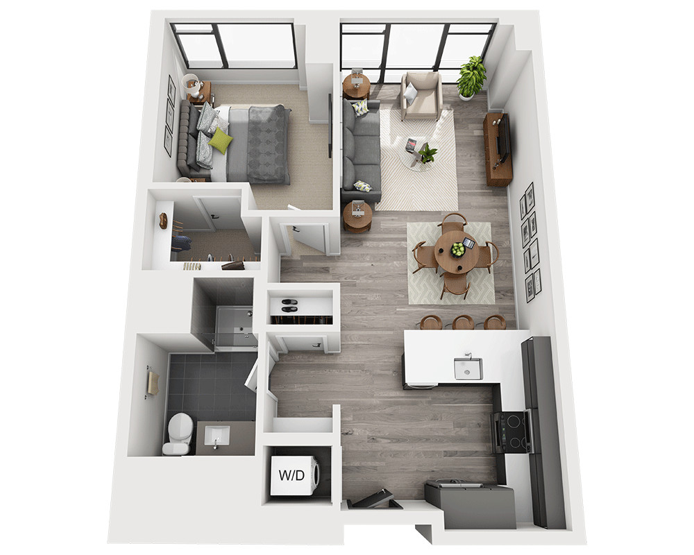 1 bed, 1 bath apartment for rent at 345 Harrison Ave Unit 619, South End