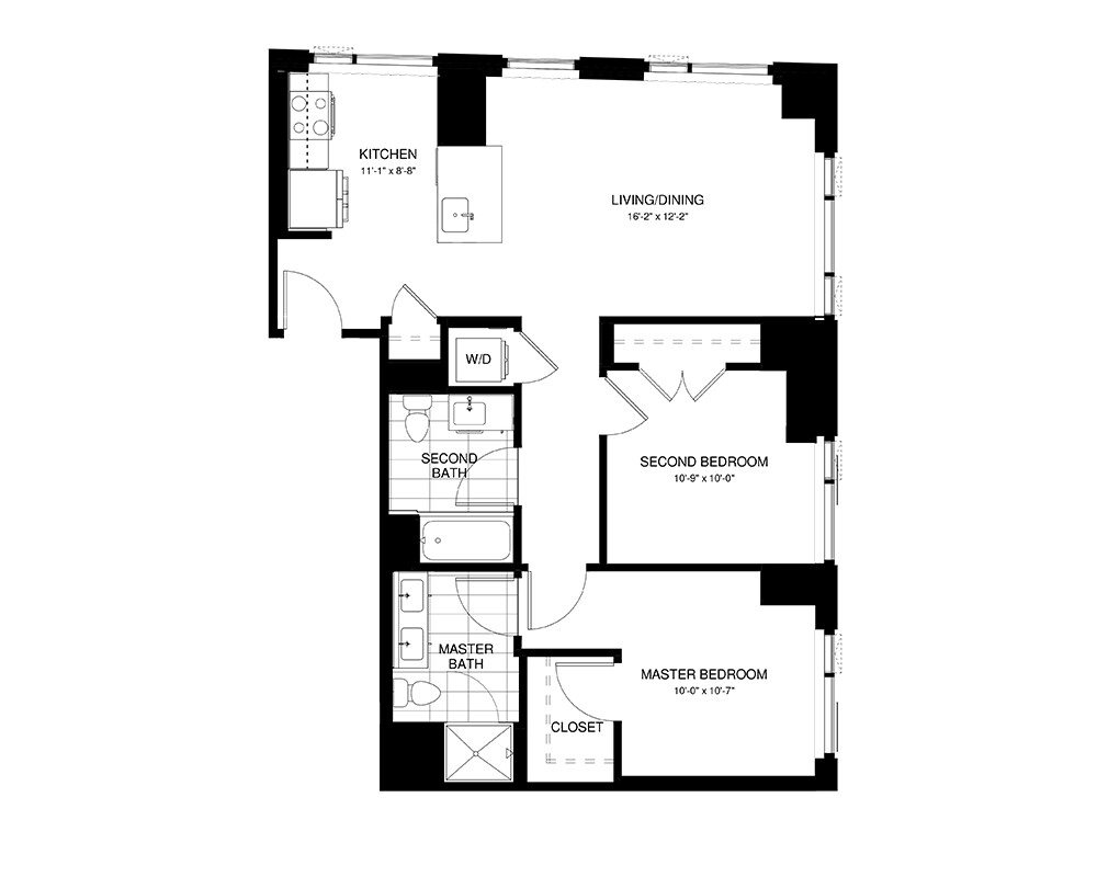 2 bed, 2 bath apartment for rent at 345 Harrison Unit 317, South End — photo 6 of 6