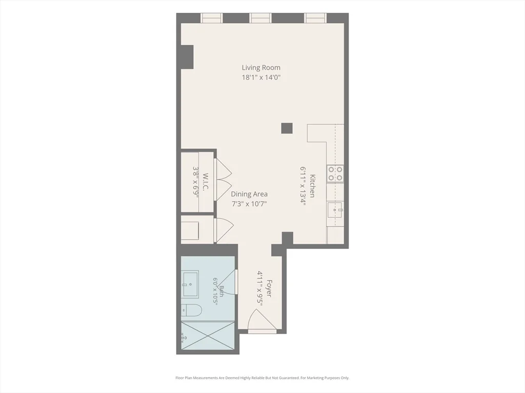 Studio bed, 1 bath apartment for rent at 346 Congress St Unit U210, South Boston — photo 19 of 19