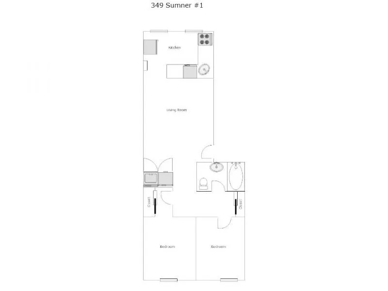 2 bed, 1 bath apartment for rent at 349 Sumner St Unit 1, East Boston — photo 12 of 15