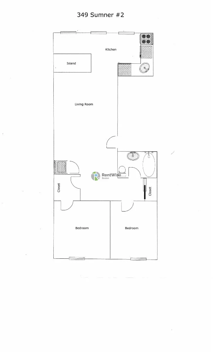 2 bed, 1 bath apartment for rent at 349 Sumner St Unit 3, East Boston — photo 7 of 25