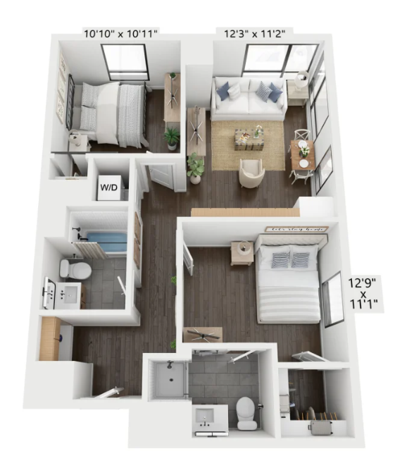 2 bed, 2 bath apartment for rent at 35-43 Braintree St Unit 428, Allston