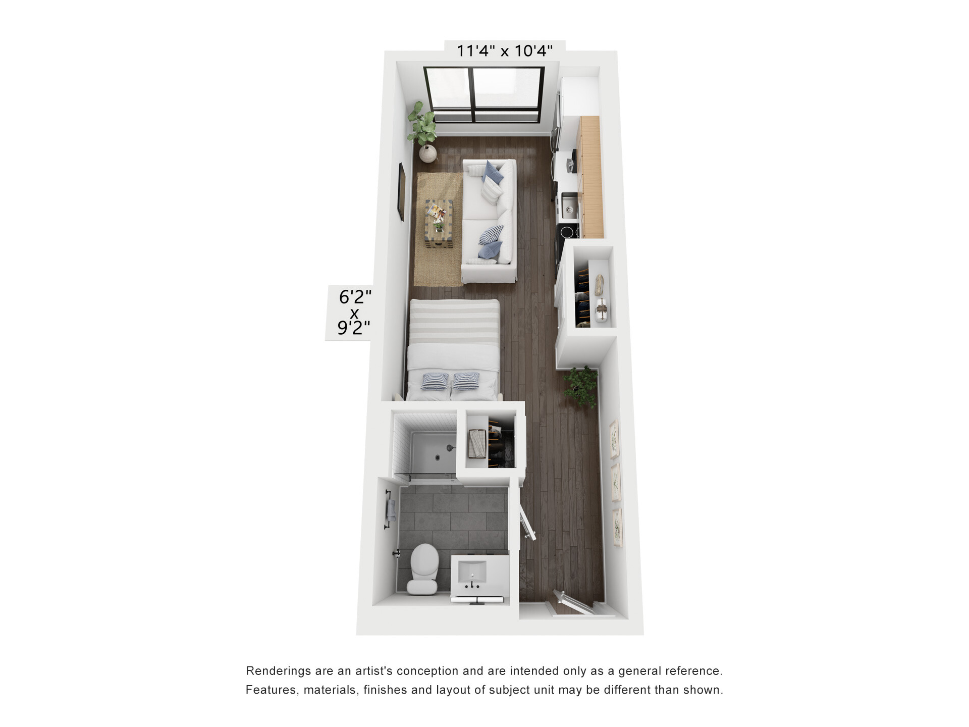 Studio bed, 1 bath apartment for rent at 35-43 Braintree St Unit 503, Allston — photo 6 of 12
