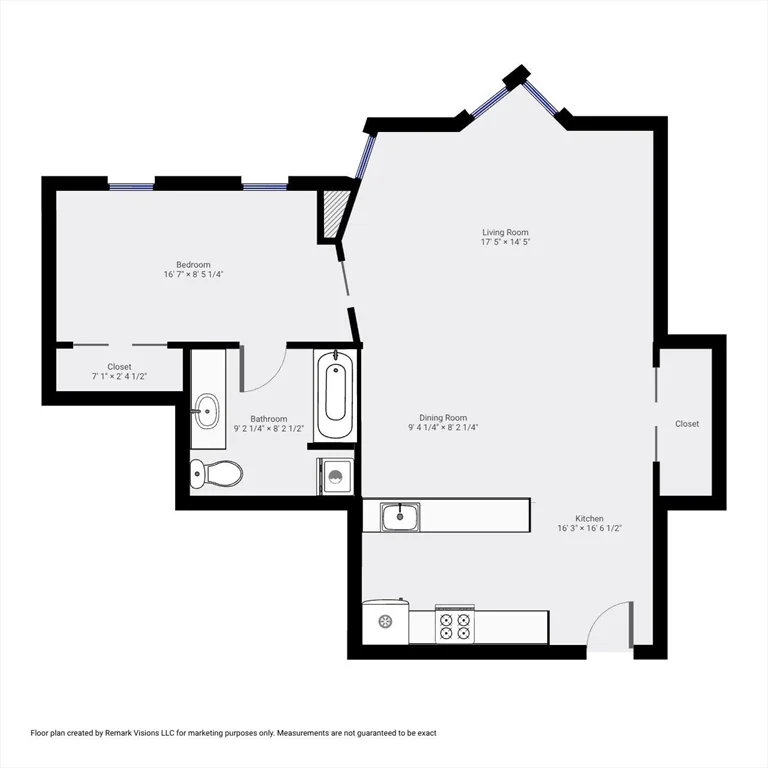 1 bed, 1 bath apartment for rent at 35 Fay St Unit 215, South End — photo 14 of 14