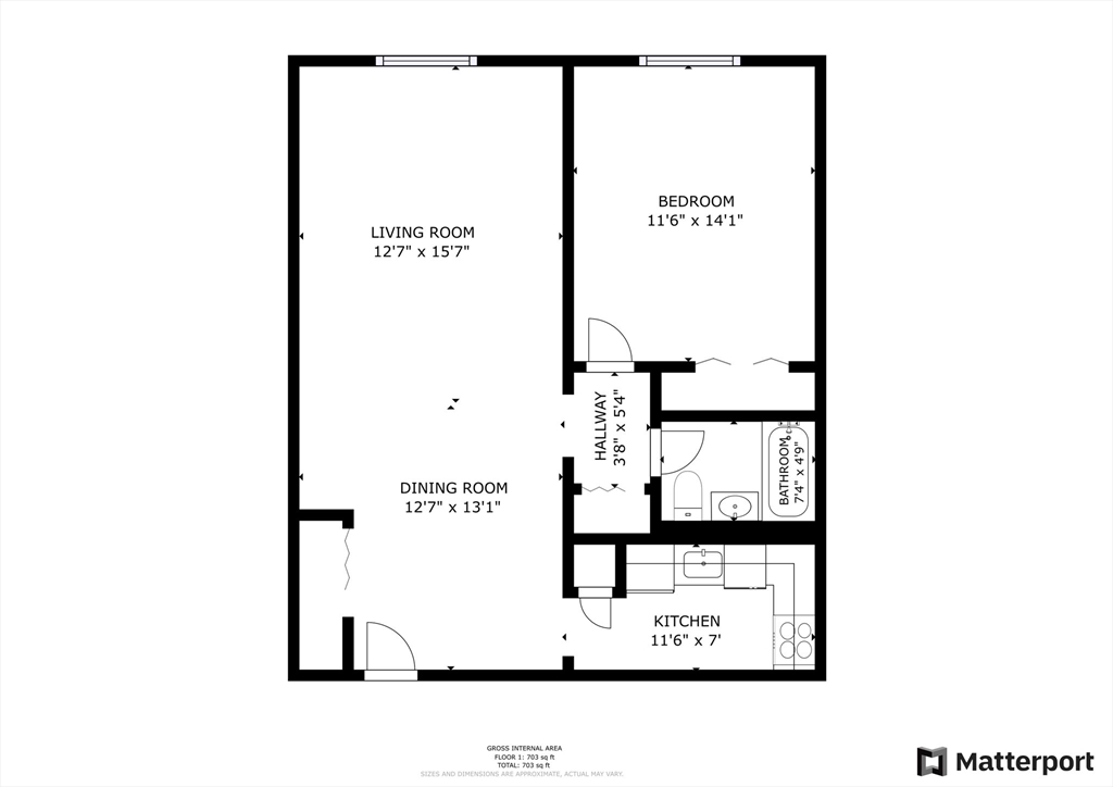 1 bed, 1 bath apartment for rent at 35 Glencoe Unit 36, Boston — photo 13 of 13
