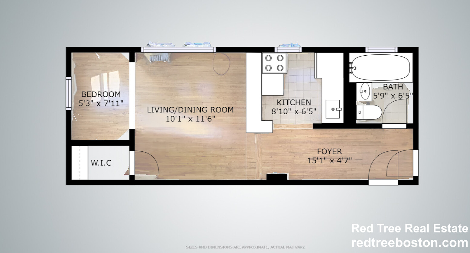 Studio bed, 1 bath apartment for rent at 35 Park Dr Unit 9, Fenway — photo 6 of 6