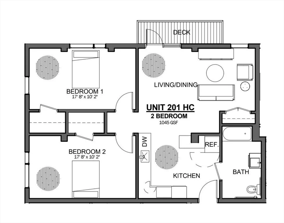 2 bed, 1 bath apartment for rent at 35 S Huntington Ave Unit 201, Coolidge Corner — photo 11 of 11