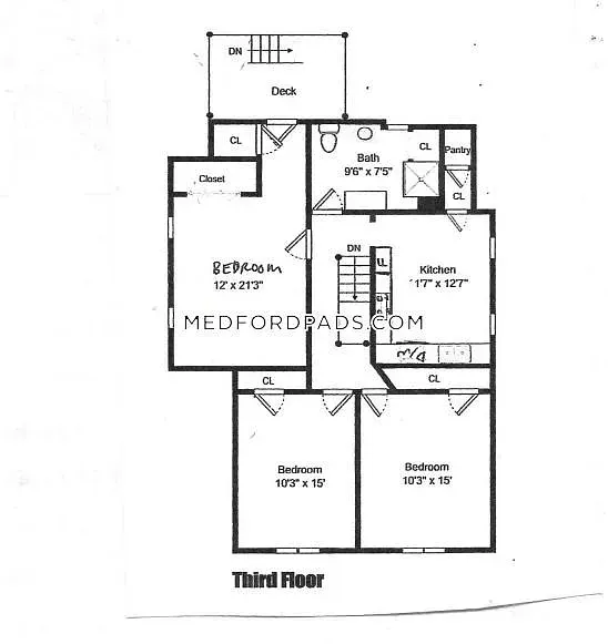 3 bed, 1 bath apartment for rent at 354 Main St Unit 3, South Medford — photo 9 of 9
