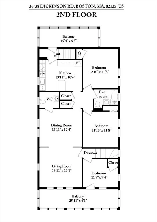 3 bed, 1 bath apartment for rent at 36 Dickinson Rd Unit 36, Brighton — photo 19 of 19