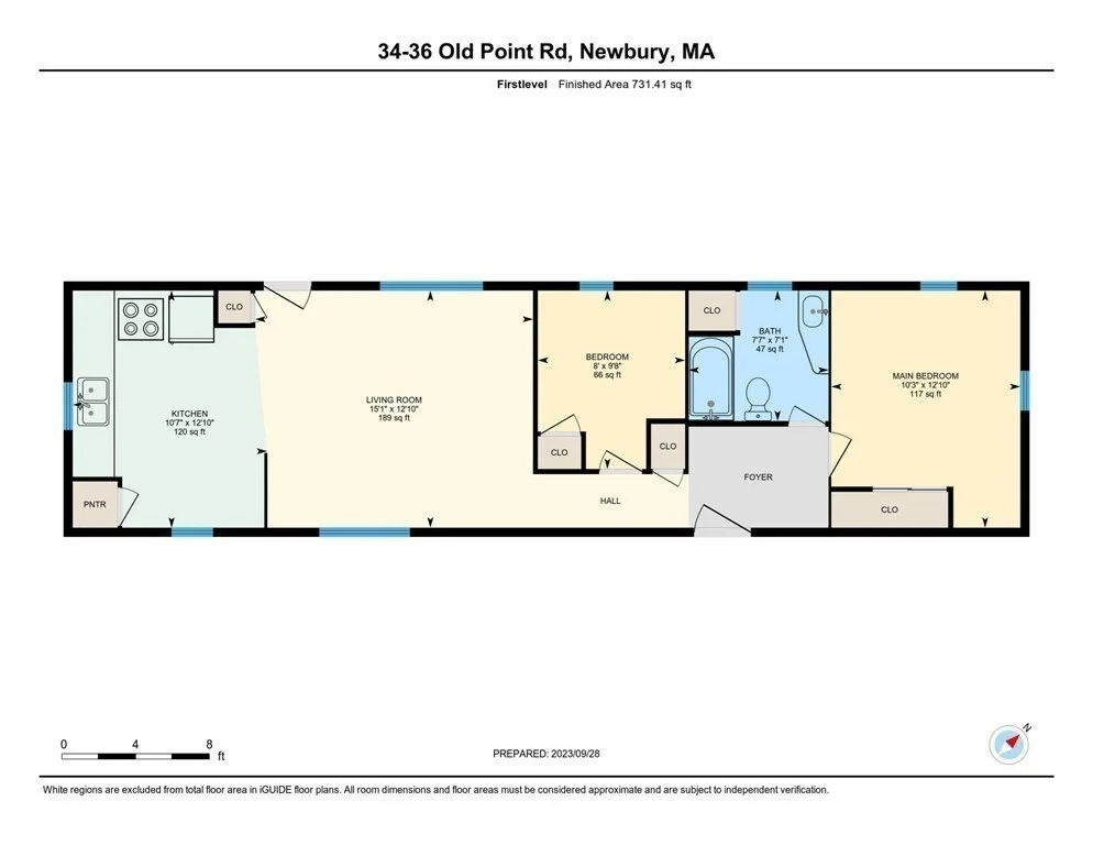 2 bed, 1 bath apartment for rent at 36 Old Point Rd Unit WINTER, Plum Island — photo 13 of 21