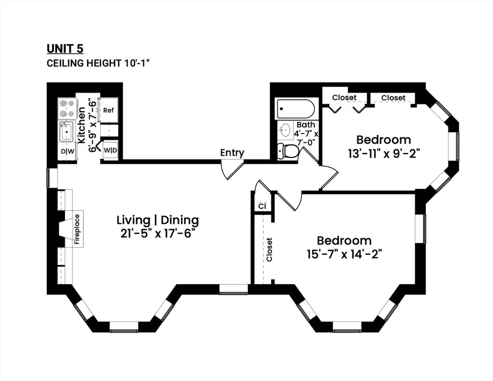 2 bed, 1 bath apartment for rent at 363 Marlborough St Unit 5, Back Bay — photo 10 of 10