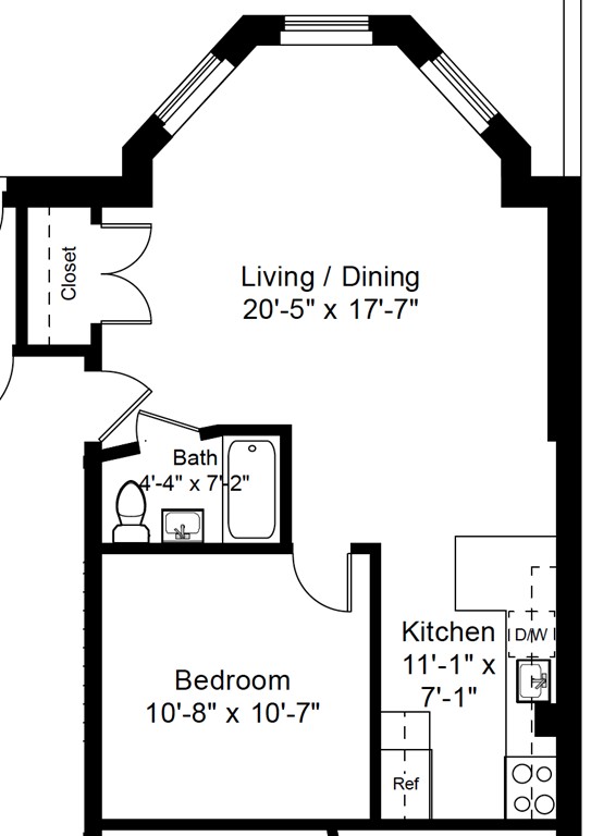 Studio bed, 1 bath apartment for rent at 365 Beacon St Unit Gr, Back Bay — photo 15 of 15