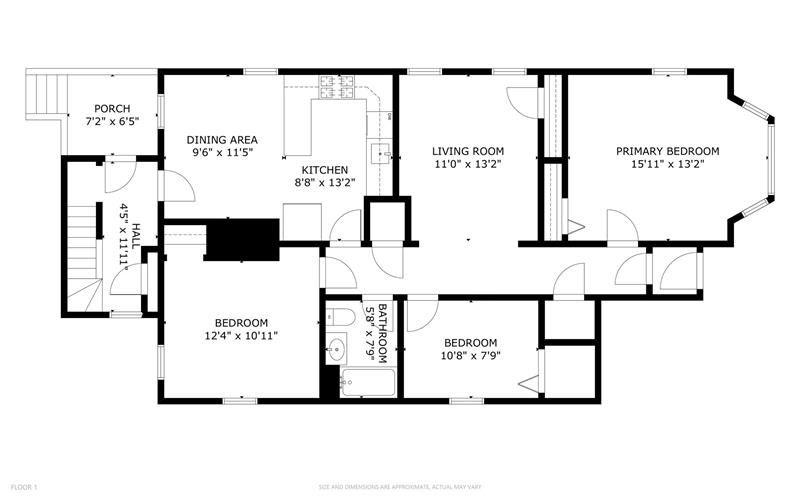 2 bed, 1 bath apartment for rent at 368 Washington St Unit 2, The Port — photo 9 of 9