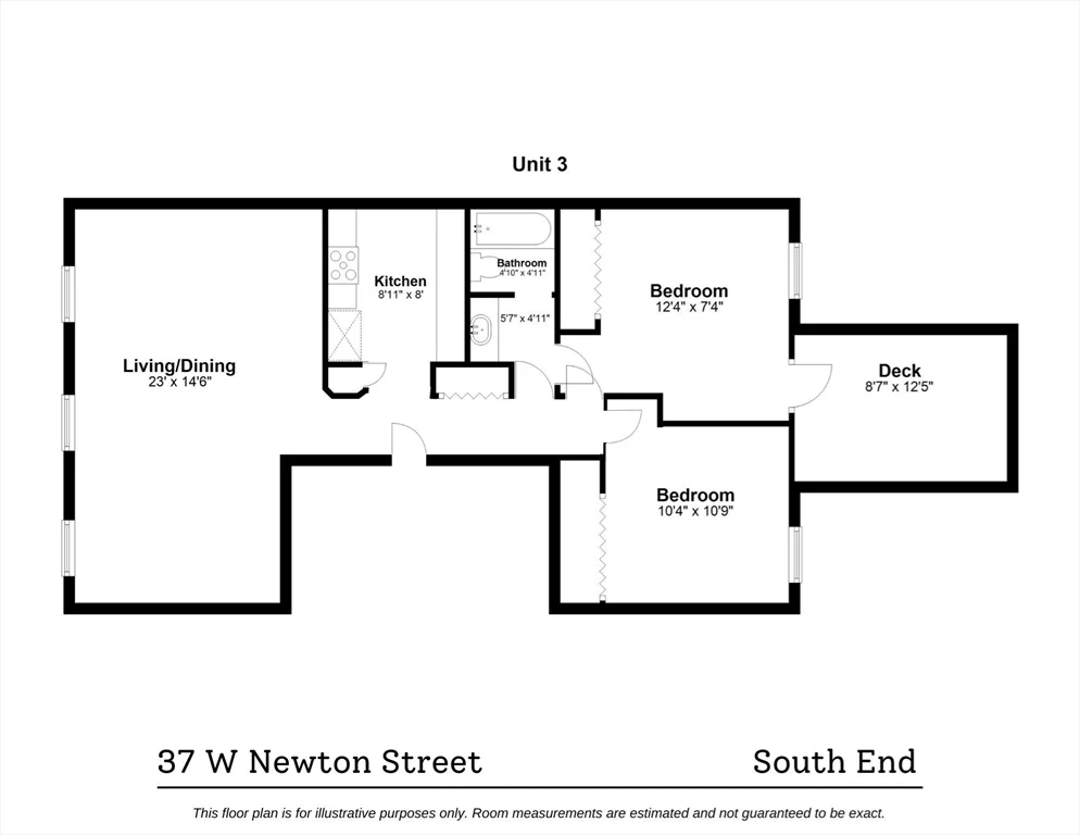 2 bed, 1 bath apartment for rent at 37 West Newton Unit 3, South End — photo 19 of 20