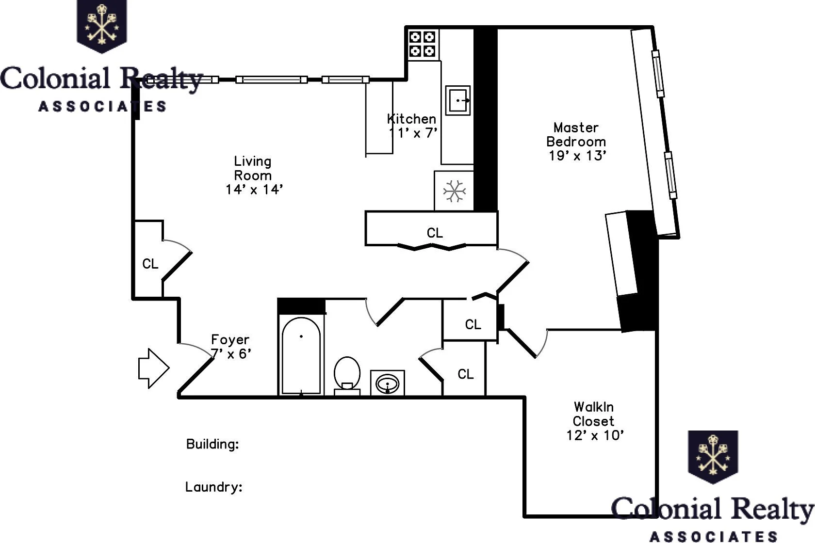 1 bed, 1 bath apartment for rent at 37 Walbridge St Unit 13, Allston — photo 9 of 9