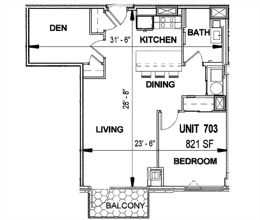 2 bed, 1 bath apartment for rent at 375 Canal St Unit 703R, Assembly Square — photo 40 of 40