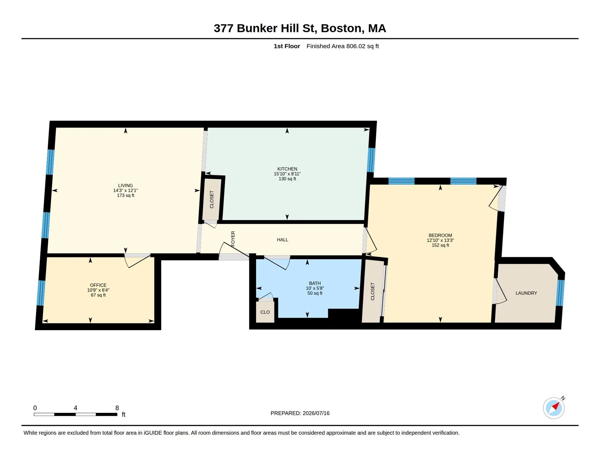 2 bed, 1 bath apartment for rent at 377 Bunker Hill St Unit 2, Charlestown — photo 2 of 23