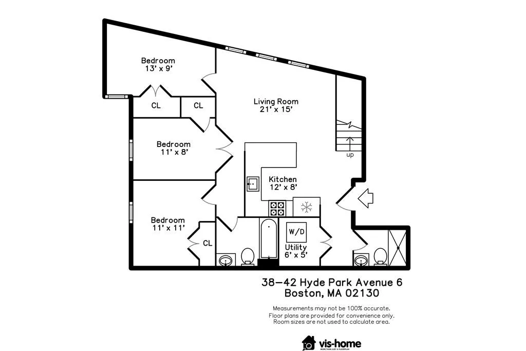 3 bed, 2 bath apartment for rent at 38-42 Hyde Park Ave Unit 6, Jamaica Plain — photo 9 of 13