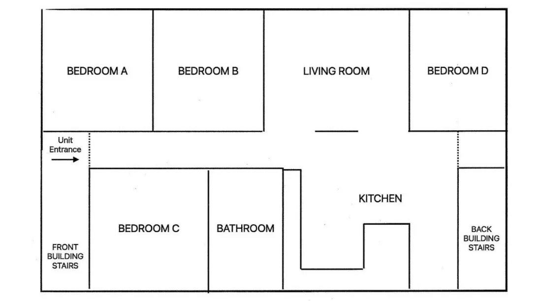 4 bed, 1 bath apartment for rent at 38 Crescent Ave Unit 1 - Room A, Dorchester — photo 8 of 8