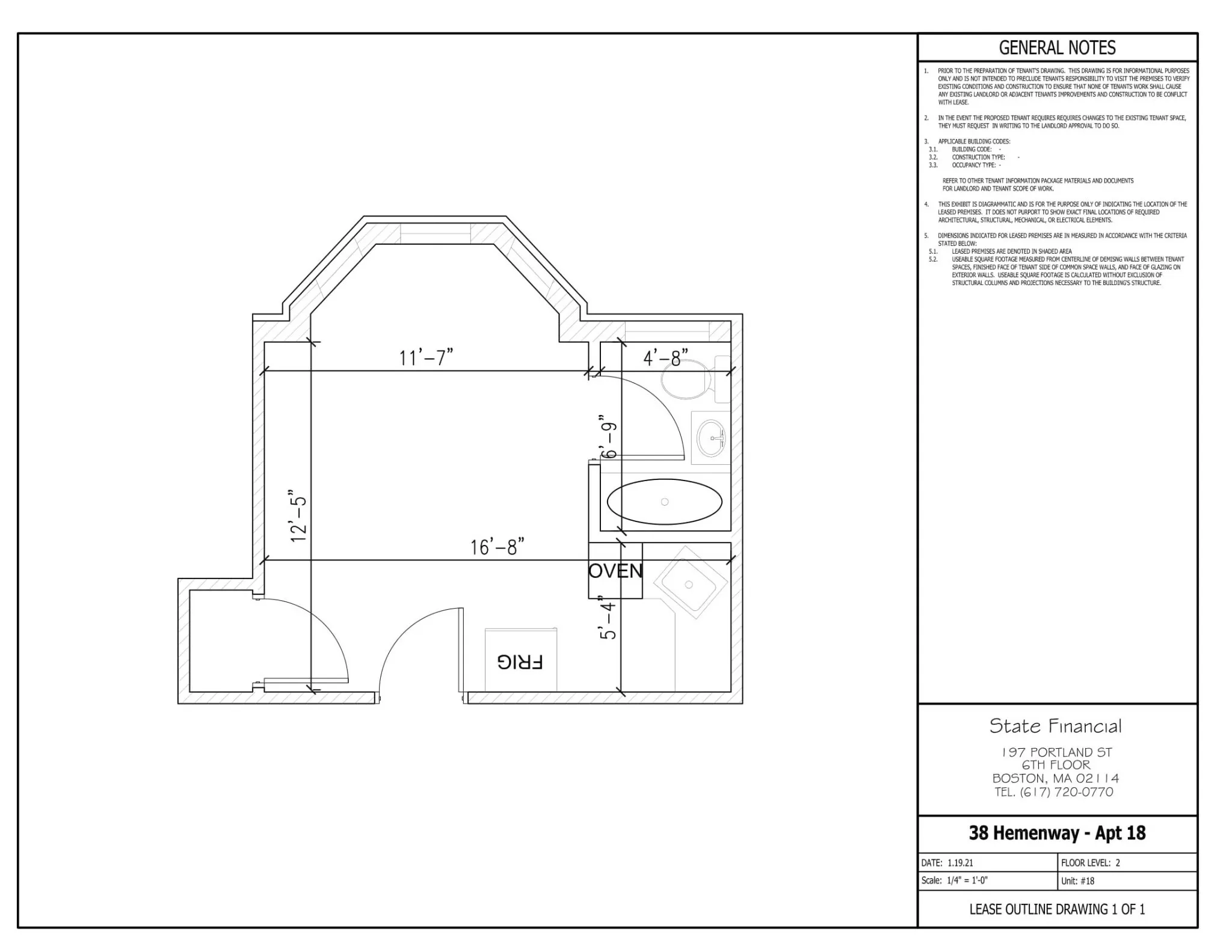 Studio bed, 1 bath apartment for rent at 38 Hemenway St Unit 18, Fenway — photo 1 of 19